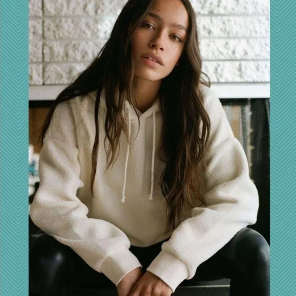 Sunday Best Cream Fleece Hoodie